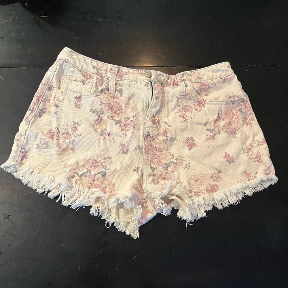 Floral Mossimo Supply Co. hi-rise shorts